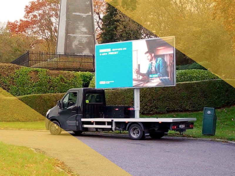 Camion publicitaire écran géant LED